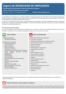 Seguro de Infidelidad de Empleados